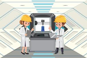 Concept of automation industry vector