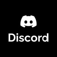 Discord black Logo Icon editorial vector