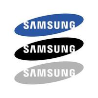 samsung logo icon editorial vector