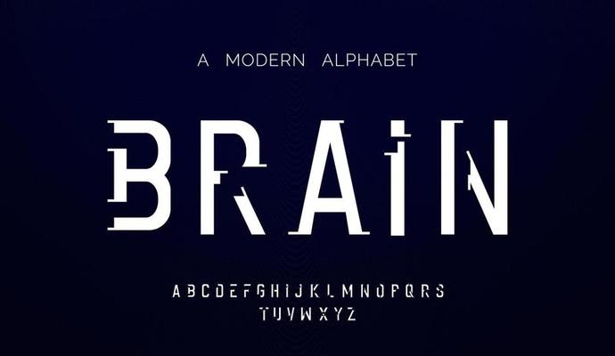 Modern abstract alphabet fonts. typography technology, electronic, movie, digital, music, future, logo creative font