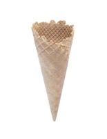 cream cone isolated on white background with Clipping Path. photo