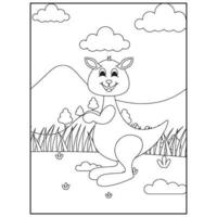 Cute Animals Coloring pages for kids vector