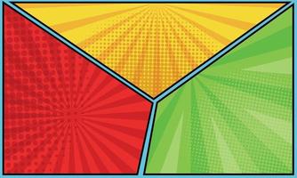 Colorful Comic Halftone Background vector