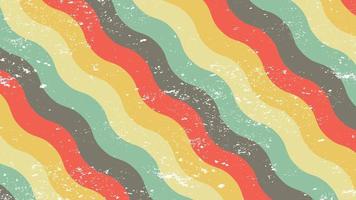 Vintage smooth color background. The 70s and 80s retro vibes style. Old fashion style wave lines vector