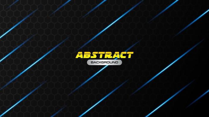 Abstract metallic black blue frame sport design concept innovation background template