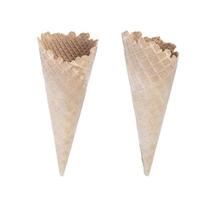 cream cone isolated on white background with Clipping Path.