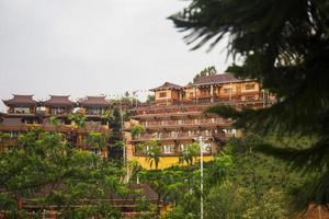 Mae Hong Son  Thailand  November 1 2021 Baan Rak Thai Village in a bright day. photo