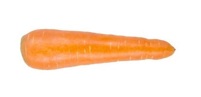 zanahoria aislada en el fondo blanco. foto