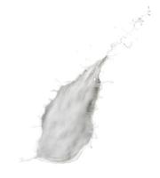 Splash of milk or cream isolated on white background photo