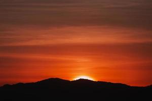 hermoso cielo al amanecer fondo natural foto