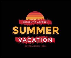 Summer Vacation Vector T-shirt Design