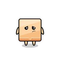 the lazy gesture of pizza box cartoon character vector