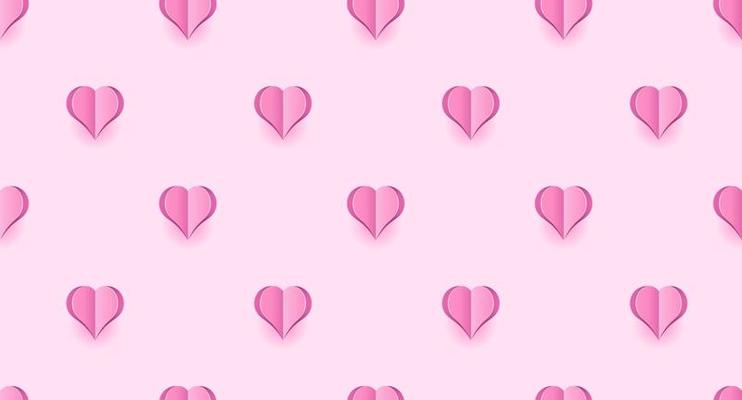 Seamless pattern with pink hearts. Hearts wallpaper. Cute pink hearts  seamless texture pattern. Cute seamless pattern. Vector illustration  6894508 Vector Art at Vecteezy