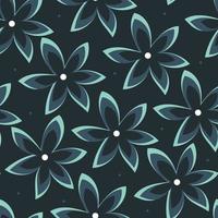 seamless pattern flower and leaves. botanical drawing for spring wallpaper