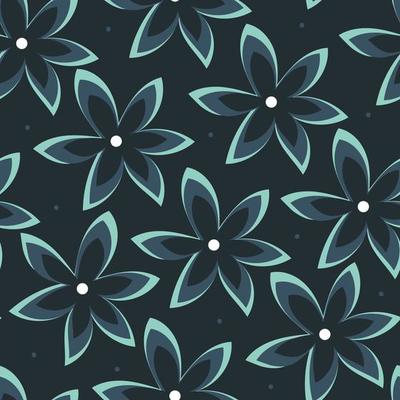 seamless pattern flower and leaves. botanical drawing for spring wallpaper