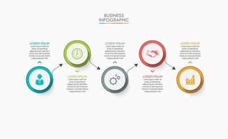 Presentation business infographic template vector