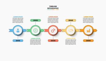 Presentation business infographic template vector