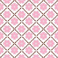 Vector seamless pattern. Weaving Pattern square more frequent, Vector seamless pattern. Modern stylish texture. Trendy graphic design for out clothes test equipment, interior, wallpaper pink flowers