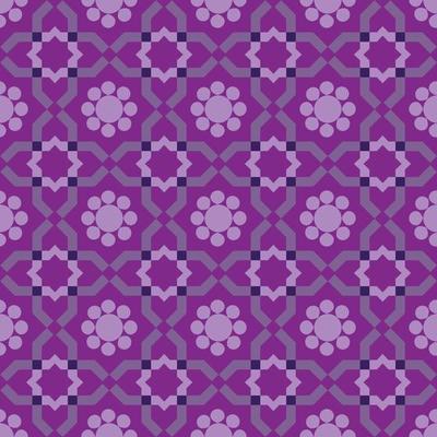 Vector seamless pattern. Weaving Pattern square more frequent, Vector seamless pattern. Modern stylish texture. Trendy graphic design for out clothes test equipment, interior, wallpaper flowers purple