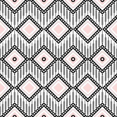 Weaving Pattern square more frequent, Vector seamless pattern. Modern stylish texture. Trendy graphic design for out clothes test equipment, interior, wallpaper black and pink.