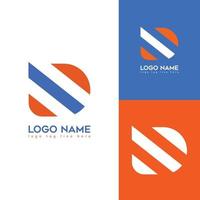 D Unique Modern Creative Letter Logo Design vector