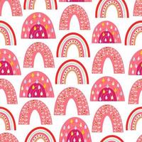 Seamless rainbow pattern. Cute rainbow print for kids design, fabric making, wrapping paper vector