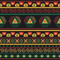 Pan African Color Seamless Pattern vector