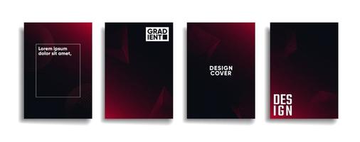 black gradient color background cover design. modern background design with dark color vector