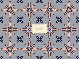COLORFUL BATIK PATTERN WITH SIMPLE SHAPES. BATIK SEAMLESS PATERN VECTOR