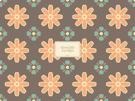COLORFUL BATIK PATTERN WITH SIMPLE SHAPES. BATIK SEAMLESS PATERN VECTOR