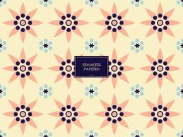 COLORFUL BATIK PATTERN WITH SIMPLE SHAPES. BATIK SEAMLESS PATERN VECTOR