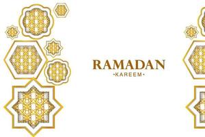 Modern gold background arabic ornament vector