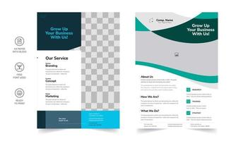 Creative Corporate and Business Flyer, Brochure Template Design. Business Flyer, Corporate Flyer Abstract Colorful concepts. perfect for creative professional business. vector