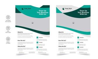 Creative Corporate and Business Flyer, Brochure Template Design. Business Flyer, Corporate Flyer Abstract Colorful concepts. perfect for creative professional business. vector