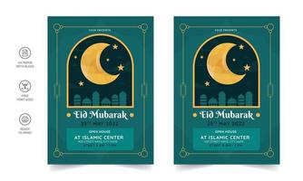 Ramadan Kareem Flyer. Ramadan Kareem set of posters or invitations design. decorative retro greeting card or invitation layout design vector