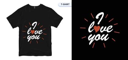 Love t-shirt Design.  Inspirational quote. Hand-drawn vintage illustration with hand-lettering. Drawing for prints on t-shirts and bags, stationery, or poster. vector