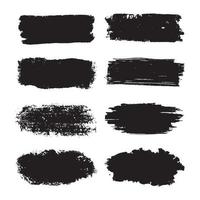 Paint Brush Stroke Grunge Texture Collection vector