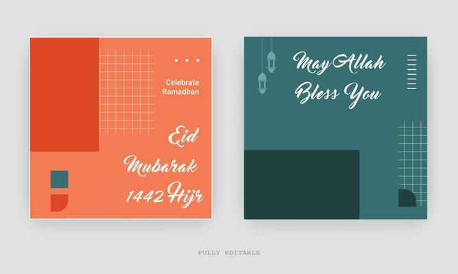 Ramadan Social Media Post design. A good template for advertising on social media. Perfect for social media posts, background, and web banner internet ads.