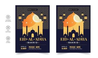 Ramadan Kareem Flyer. Ramadan Kareem set of posters or invitations design. decorative retro greeting card or invitation layout design vector