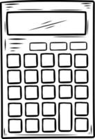 Simple drawing of single calculator vector