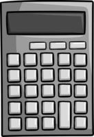 dibujo simple de una sola calculadora vector