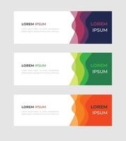 Vector abstract design banner web template. Set of Design Banner Web Template. Vector design Banner background. vector illustration.