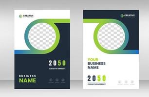 corporate modern Business Book Cover Design Template in A4. Can be use to Brochure, book cover, Annual Report, Corporate Presentation, Portfolio, Flyer, Magazine, Poster, Banner, Website. vector