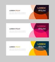 Vector abstract design banner web template. Set of Design Banner Web Template. Vector design Banner background. vector illustration.