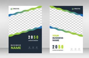 corporate modern Business Book Cover Design Template in A4. Can be use to Brochure, book cover, Annual Report, Corporate Presentation, Portfolio, Flyer, Magazine, Poster, Banner, Website. vector