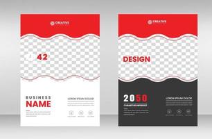 corporate modern Business Book Cover Design Template in A4. Can be use to Brochure, book cover, Annual Report, Corporate Presentation, Portfolio, Flyer, Magazine, Poster, Banner, Website. vector