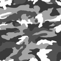 el camuflaje militar de textura repite el patrón vectorial sin costuras para tela, fondo, papel tapiz y otros. estampado de ropa clásica. patrón de camuflaje de vector transparente monocromo abstracto.