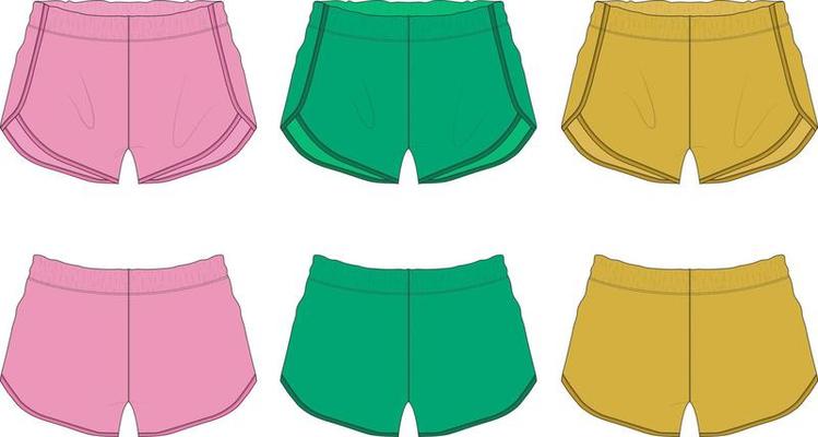 Collection Of 9 Boys Comfortable Underwear Shorts vector