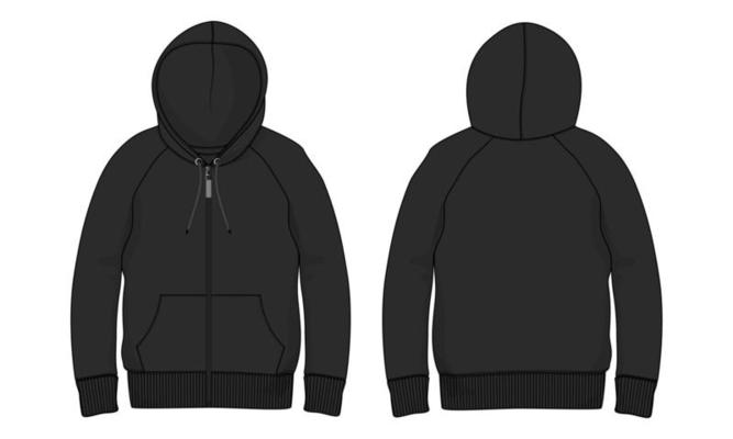 Hoodie Template Vector Art, Icons, and Graphics for Free Download