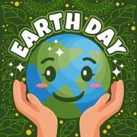 Happy Earth Day Background vector